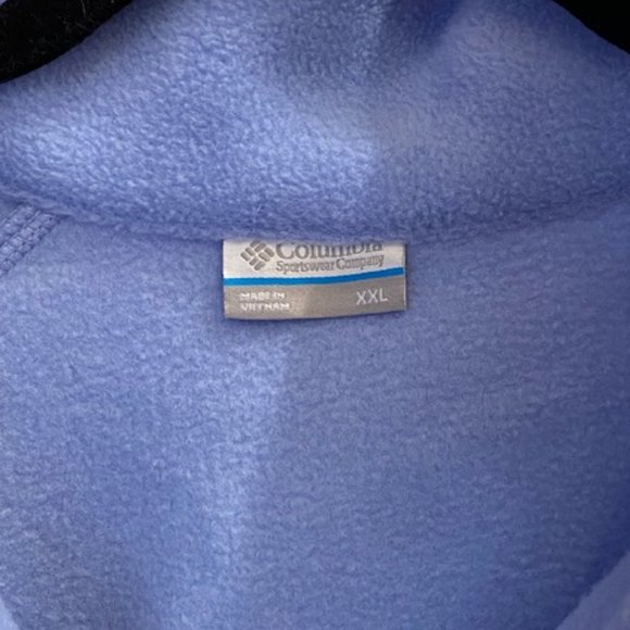 Columbia Women's Blue Periwinkle Full Zip Fleece Jacket NWOT Size XXL/16 - Picture 8 of 9